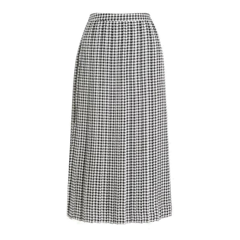 J. Crew Factory Black and White Midi Skirt